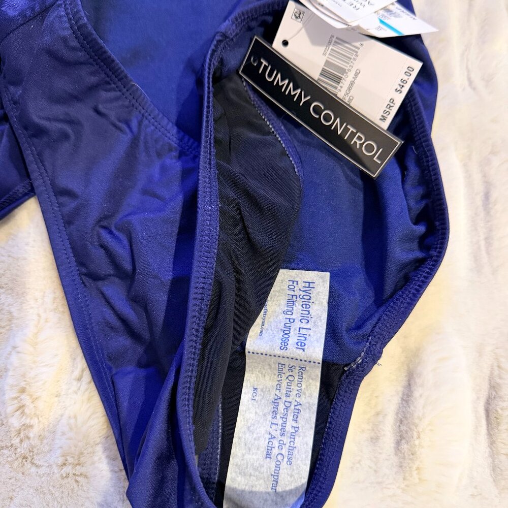 LA BLANCA WOMEN'S ISLAND GODDESS BANDEAU TANKINI SWIMSUIT TOP AND BOTTOM ~  NWT - Picture 13 of 14